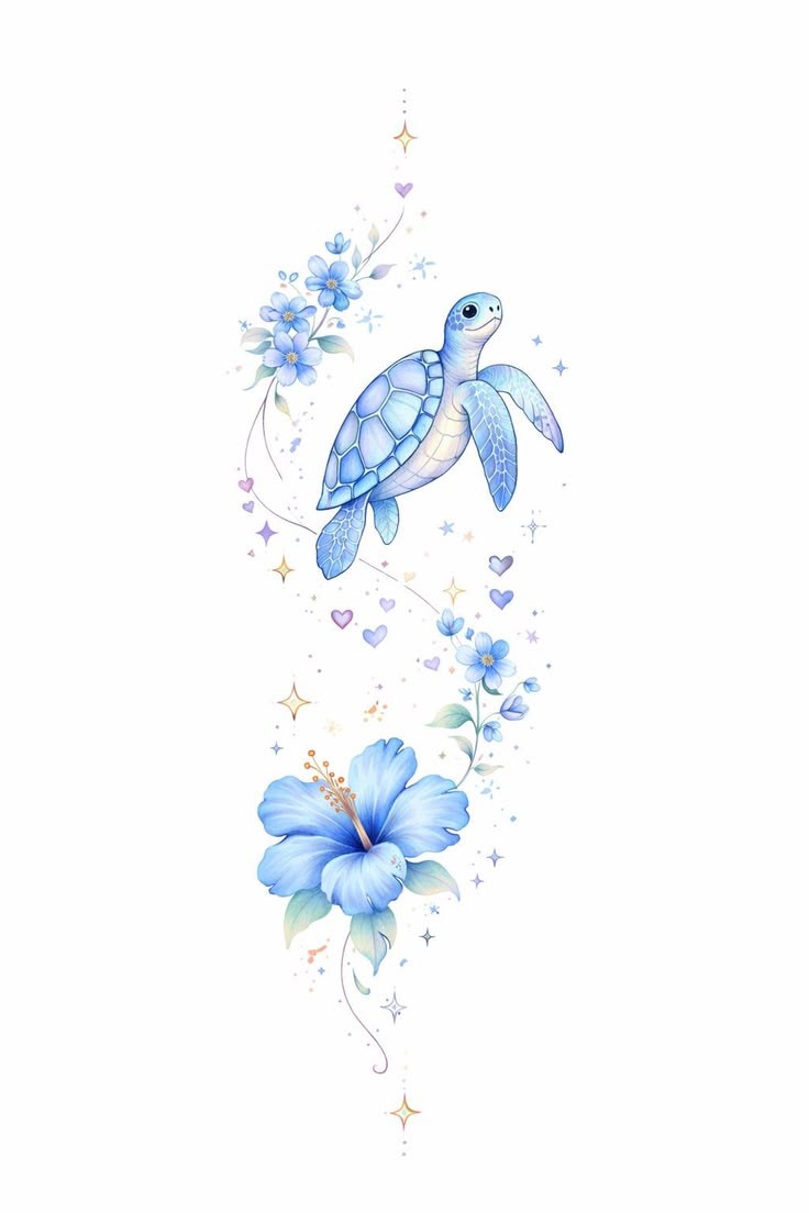 Turtle of Tranquility temporary tattoo